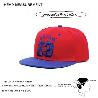 No 23 New York Embroidered Men's Fashion Retro Hip Hop Hat Baseball Hat Women's