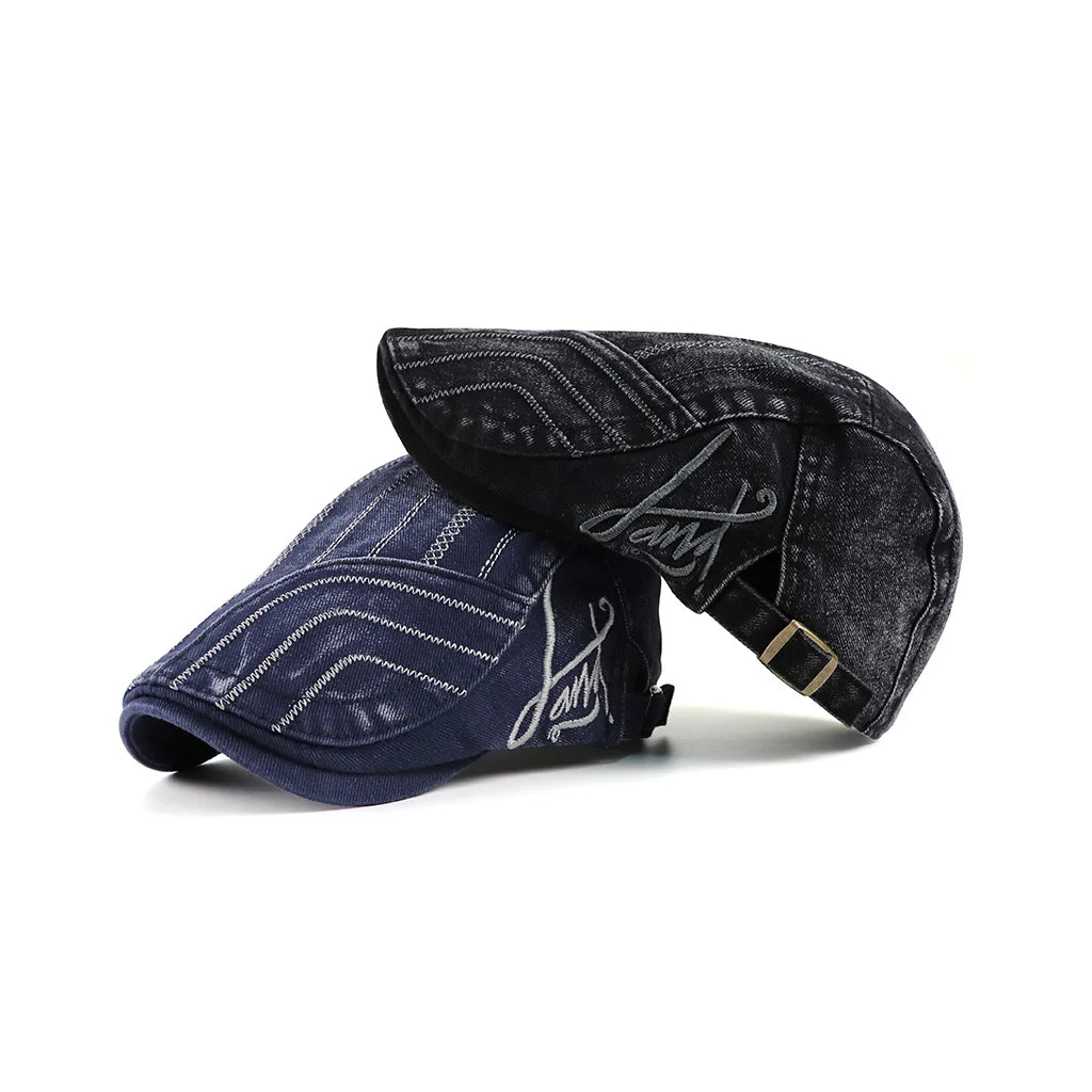 Spring Summer Solid Color Newsboy Caps Men