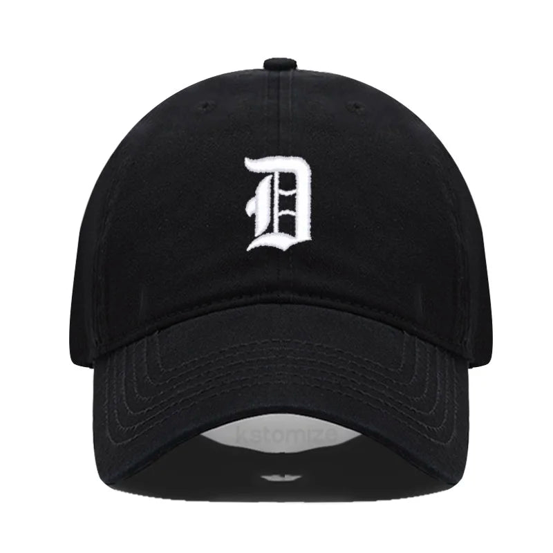 Old English Letter A-Z Embroider Baseball Cap For Men Women