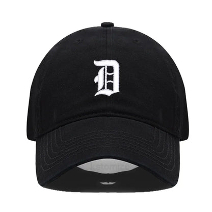 Old English Letter A-Z Embroider Baseball Cap For Men Women