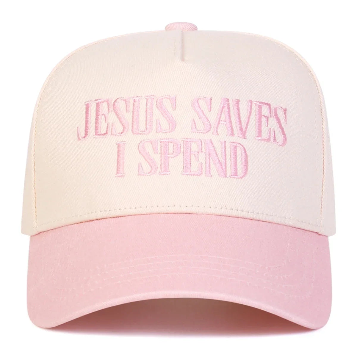 Unisex Jesus Save I Spend Letter Embroidery Baseball Caps Spring Autumn