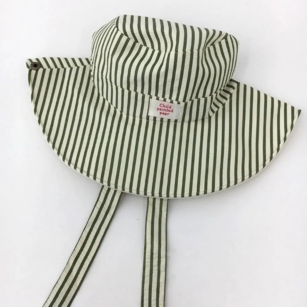 Retro Wide Brim Reversible Bucket Hat Foldable UV Protection