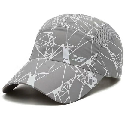 Quick Drying Print Hats Breathable Mesh Baseball Cap