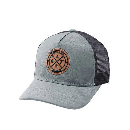 Sport Mesh Yarn Summer Baseball Cap Letter Patch Casual Snapback Hat