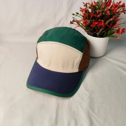 Unisex Plain Patchwork Baseball Caps For Men Women
