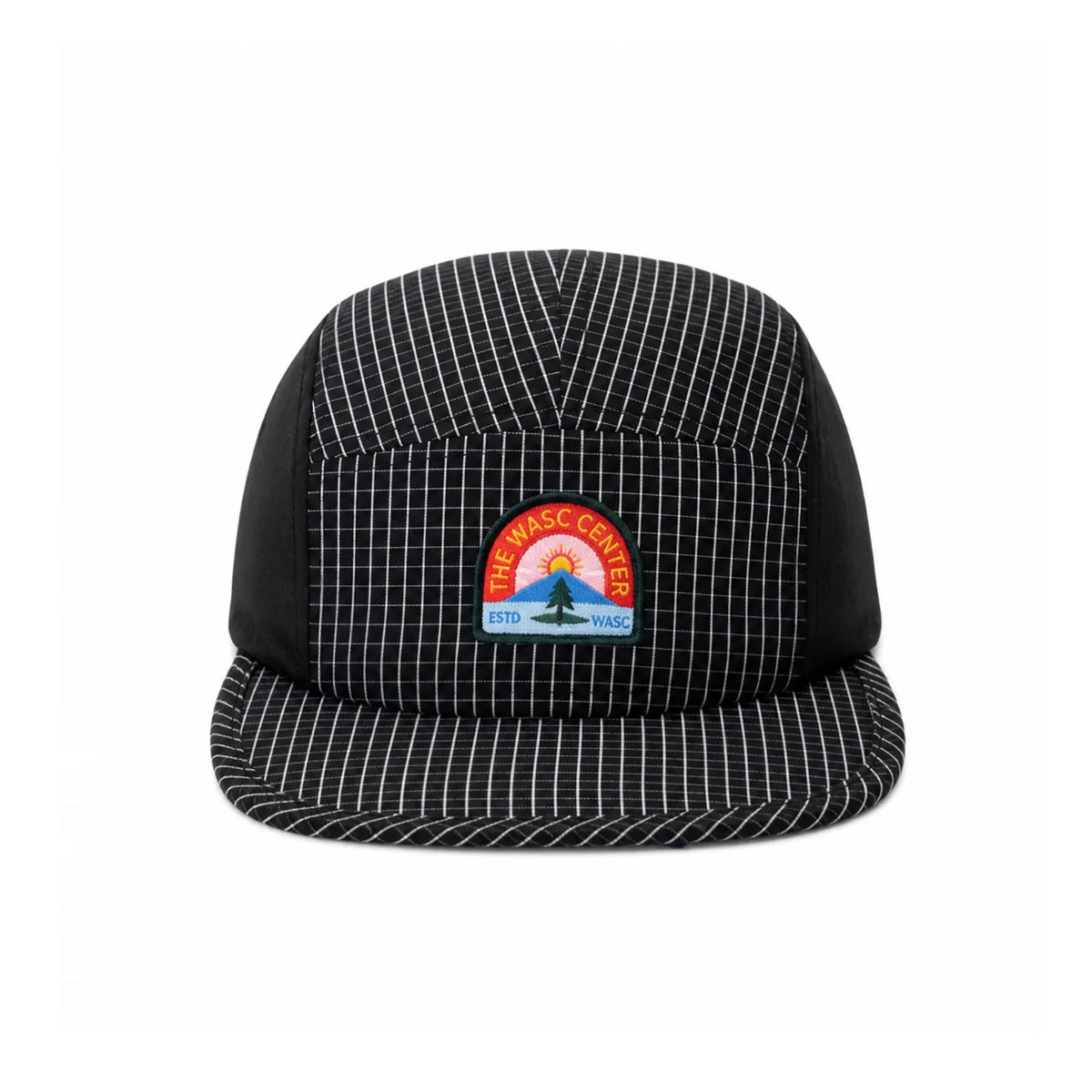 Korean Style Retro Plaid Flat Brim Baseball Cap Women