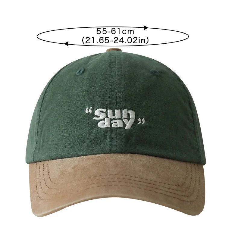 Contrasting Color Baseball Cap For Men Women