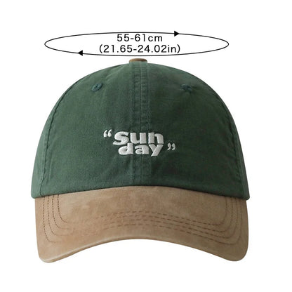 Contrasting Color Baseball Cap For Men Women