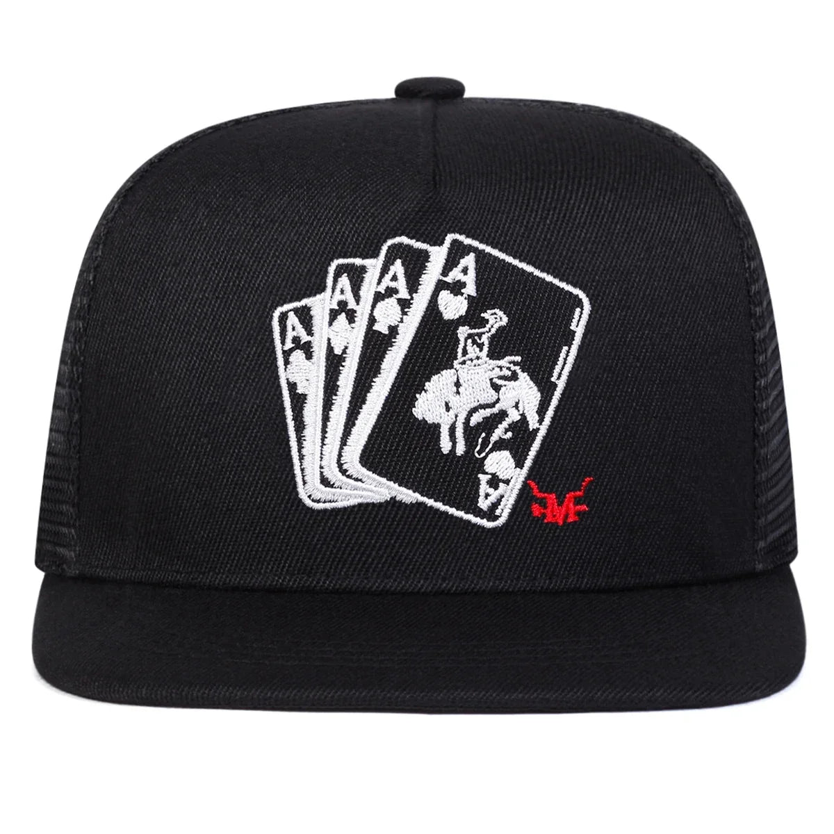 Unisex Poker A Embroidery Hip-hop Hats Spring Autumn Outdoor Adjustable Casual Sunscreen Hat Cap