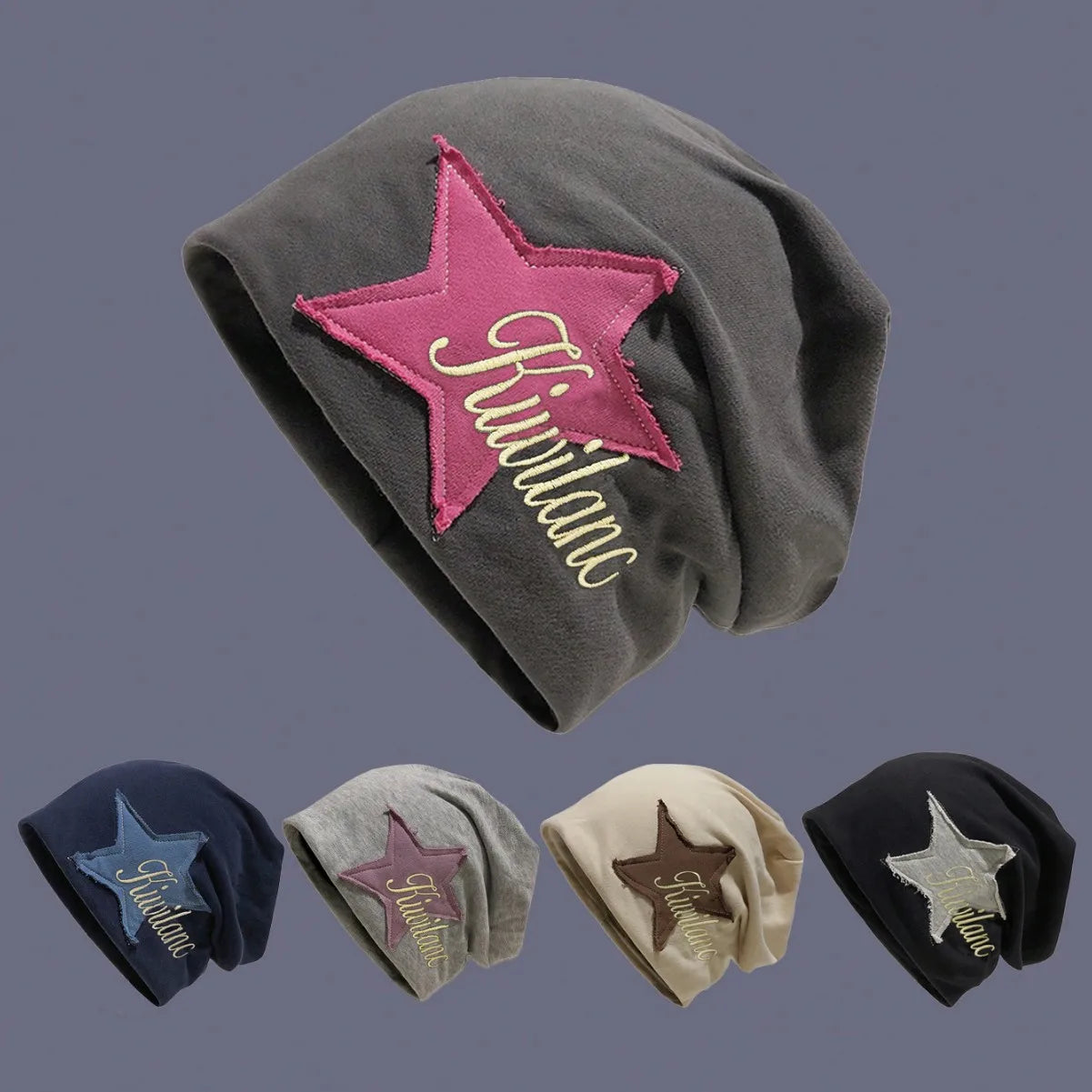 Cotton Knitted Cold Hat Female Internet Celebrity Versatile College Style Pile Hat