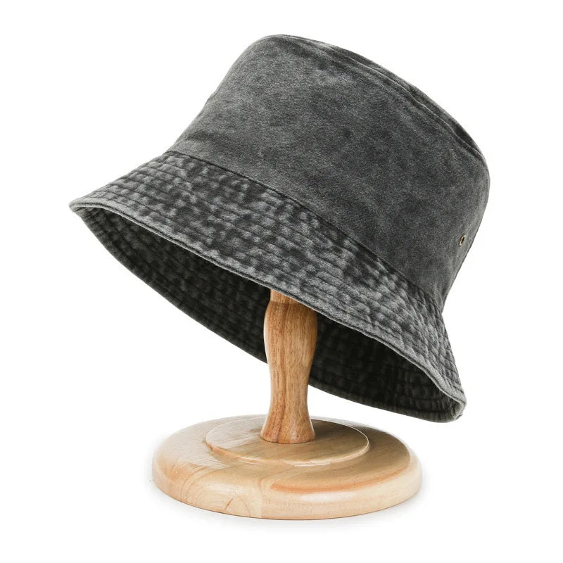 Popular Unisex Cotton Summer Washed Jeans Bucket Hat