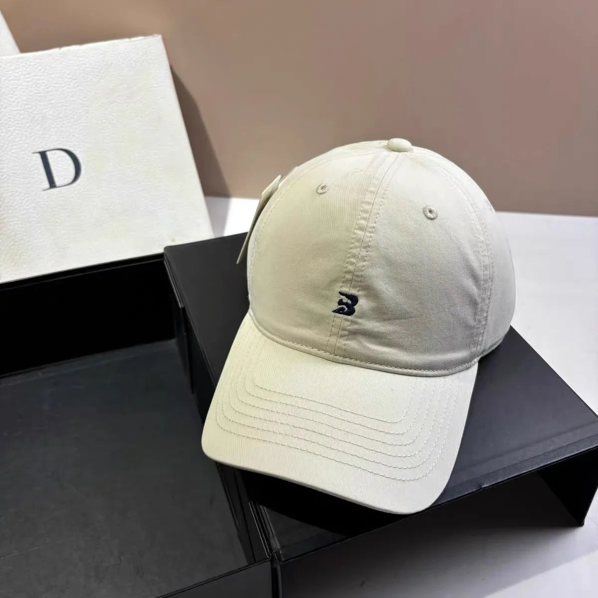 Casual Monogram Cotton Baseball Cap For Men And Women