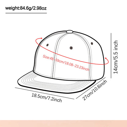 1PC Two - Color Block Hip - Hop Cap for Men and Women Snapback Cap
