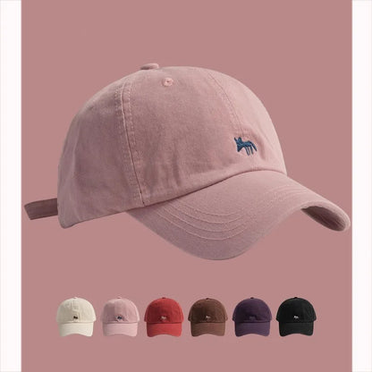 2026 New Cute Little Fox Embroidered Baseball Cap