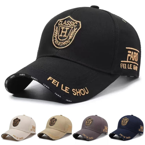 Unisex Classic H Feileshou Letter Embroidery Baseball Caps Spring Autumn
