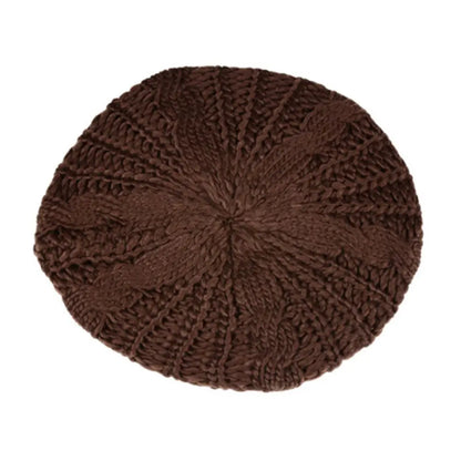 Winter Warm Vintage Ribbed French Artist Cap Painter Hat