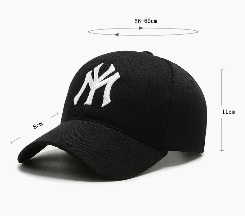 Embroidered Letter Hat Korean Version Versatile Fashion Hard Top Three Dimensional Hat