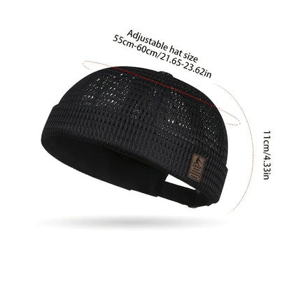Outdoor Sport Cap Breathable Mesh Melon Hip-Hop Hat