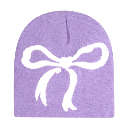 Fashion Printed Knitted Hat Women Men Couple Warm Y2k Beanies Bonnet Wool