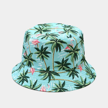 Fashion Plant Printing Pattern Fisherman Hat Spring and Summer