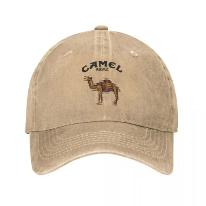 Camel Accessories Men Women Trucker Hat Animal Distressed Washed Caps Hat
