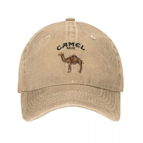 Camel Accessories Men Women Trucker Hat Animal Distressed Washed Caps Hat