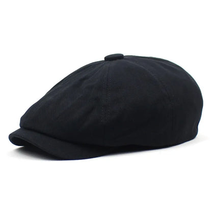 Denim Peaked Cap Men's Women's Beret Hat