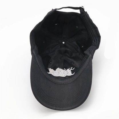 Embroidery Gothic Street Punk Frauen Baseball Cap Men Cotton