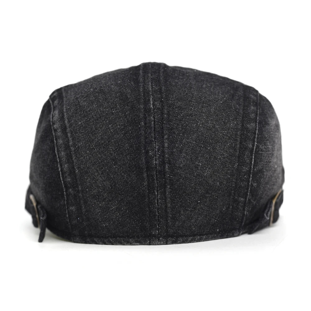 Four Seasons Washed Denim Newsboy Cap