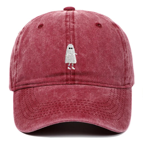 Halloween Ghost Embroidered Baseball Hat