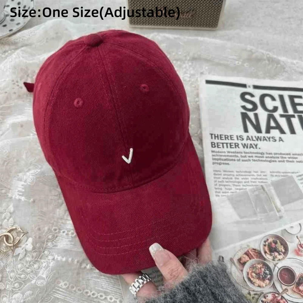 Fashion Embroidery Baseball Cap Wide Brim Retro Baseball Hat