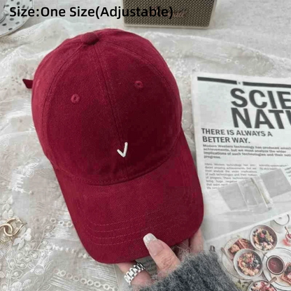Fashion Embroidery Baseball Cap Wide Brim Retro Baseball Hat