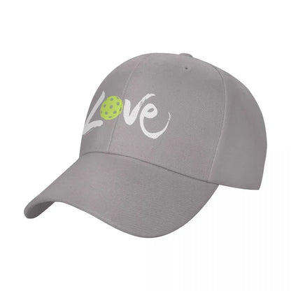 Pickleball Love (white lettering) Baseball Cap