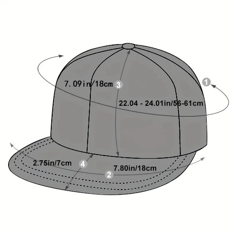 Unisex Spider Embroidery Hip-Hop Hats Spring Autumn