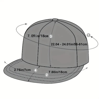 Unisex Spider Embroidery Hip-Hop Hats Spring Autumn