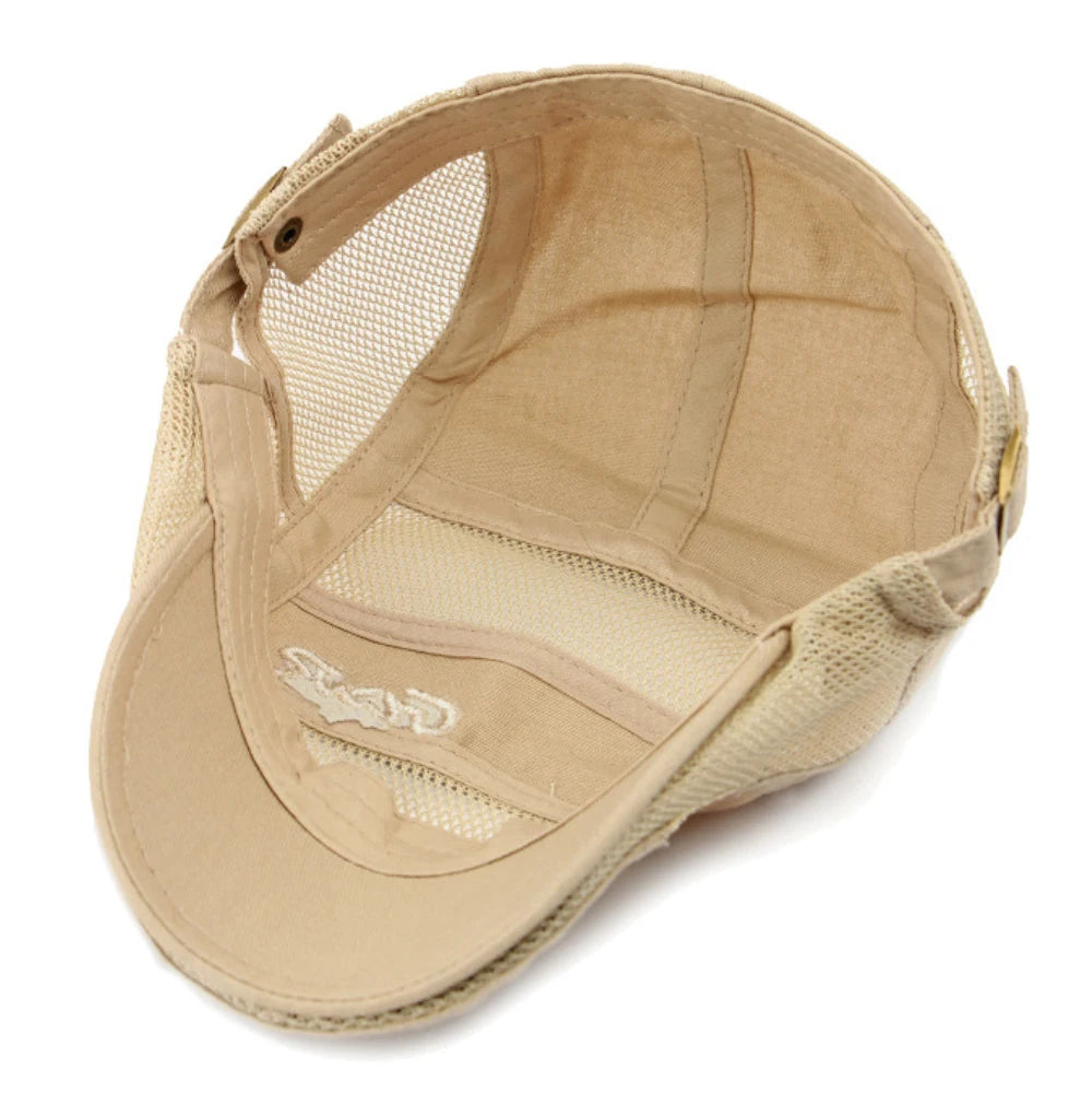 Men Women Spring Summer Mesh Cap Retro Artist Painter Beret Hat