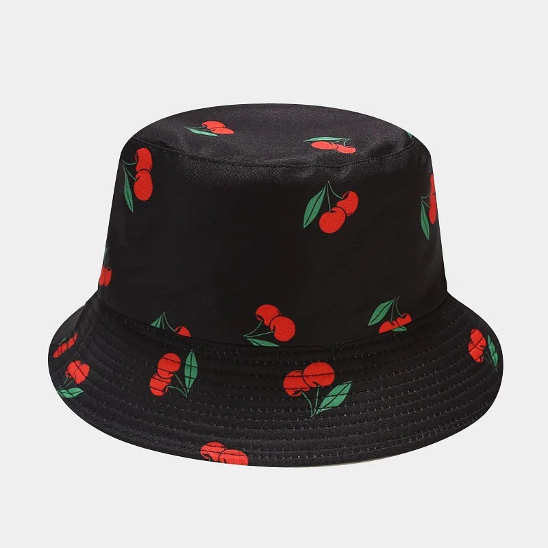 Creative Printed Fruit Pattern Bucket Cap