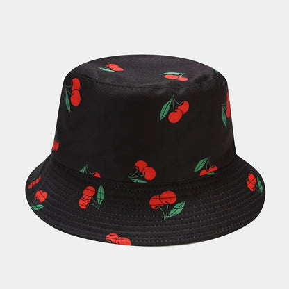 Creative Printed Fruit Pattern Bucket Cap