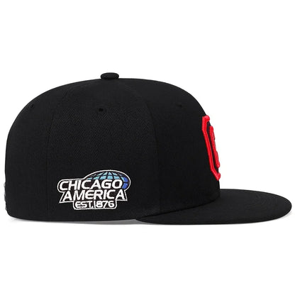 Unisex Chicago Embroidery Baseball Cap Cotton Snapback Hats