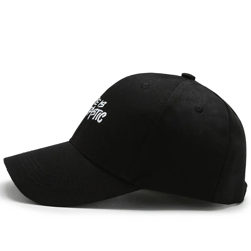 Trendy Embroidered Rock - style Baseball Cap with Unique Logo