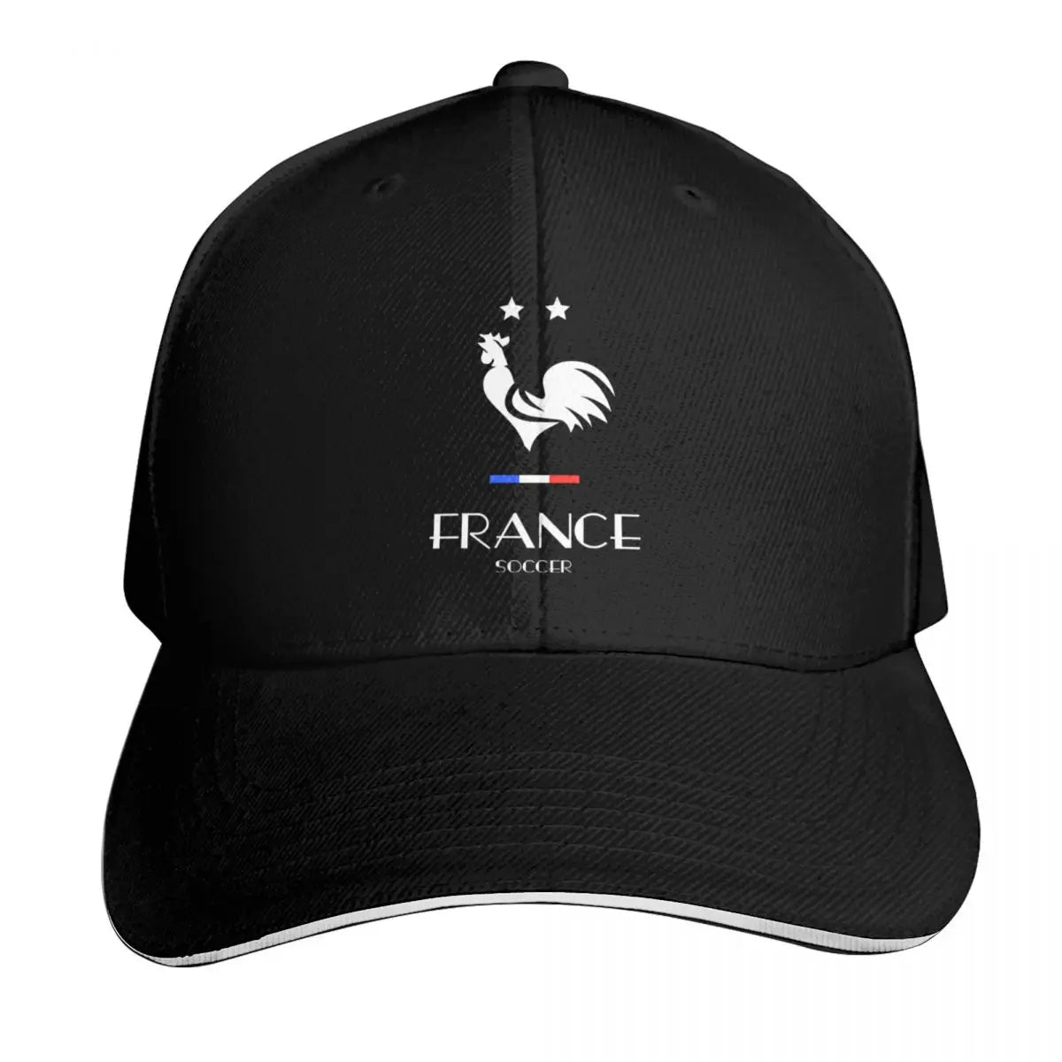 Rooster Soccer Football Sports Two Stars Baseball Cap