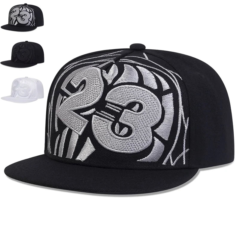 Unisex 23 Basketball Embroidery Hip-hop Hats Spring Autumn