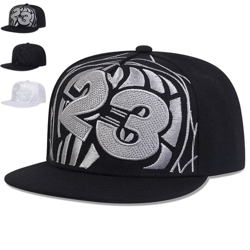 Unisex 23 Basketball Embroidery Hip-hop Hats Spring Autumn