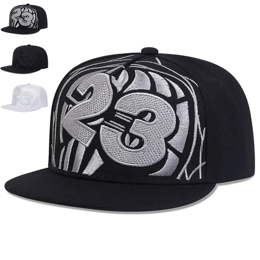 Unisex 23 Basketball Embroidery Hip-hop Hats Spring Autumn