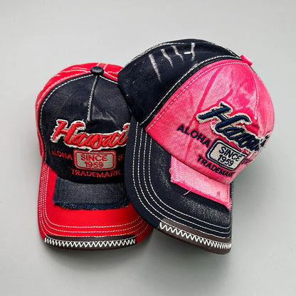 Korean Retro Men Women Baseball Hats Cotton Snapback Caps
