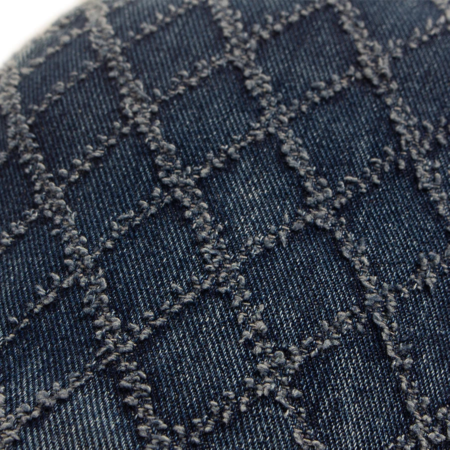 Denim Plaid Vintage Men Berets Washed Cotton Women's Beret Retro