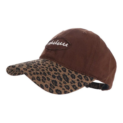 Vintage Adjustable Leopard Baseball Hat