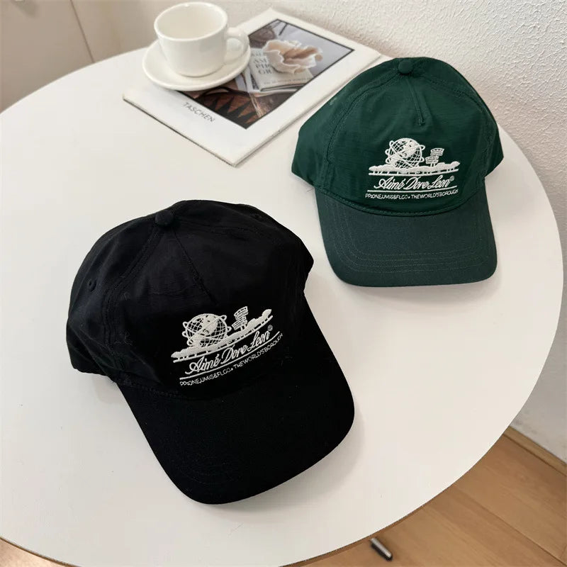 Unisex Letter Embroidery Breathable Baseball Caps