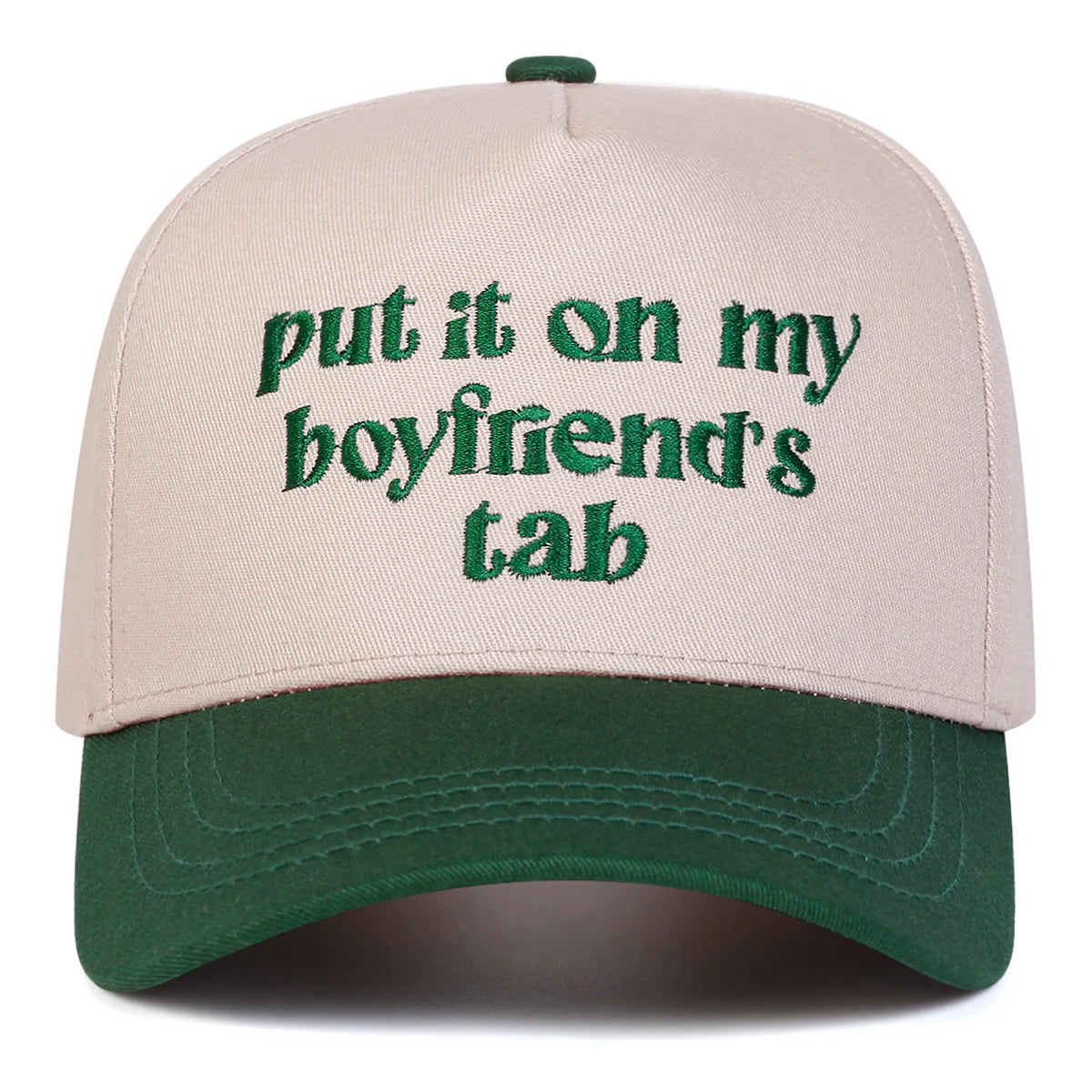 Unisex Boyfriend Letter Embroidery Baseball Caps Spring and Autumn