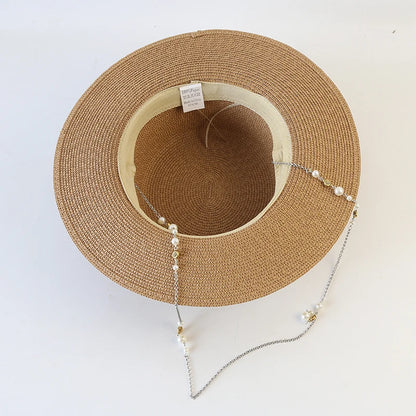 New Women Summer Hats Straw Sun Hat Panama Elegant Straw Fedoras